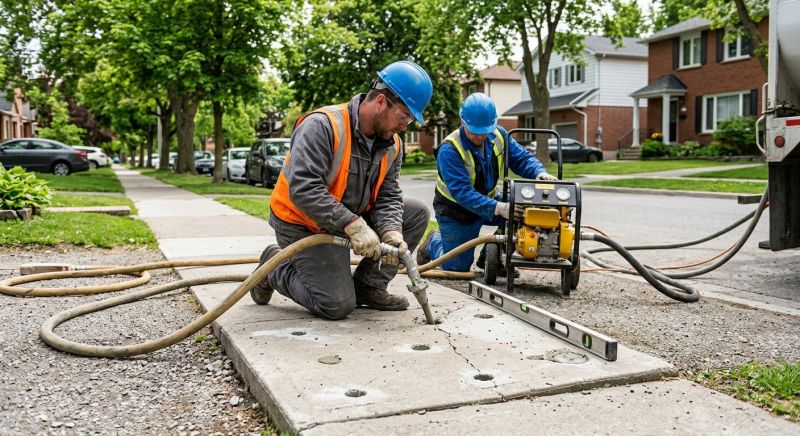 Our team working on Concrete Installation projects in Allentown, PA