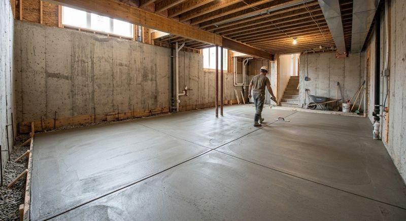 Basement Concrete Installation in Saylorsburg, PA