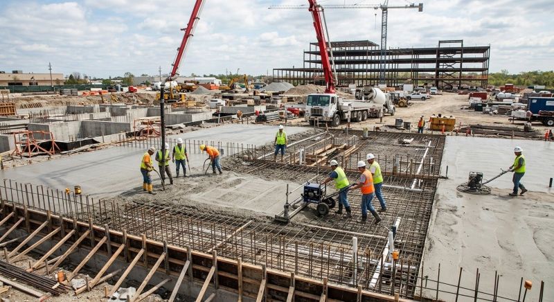 Commercial Slab Construction in Perkasie, PA