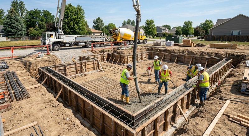 Concrete Foundation Installation in Center Valley, PA