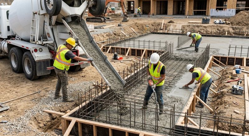 Foundation Wall Pouring in Douglassville, PA