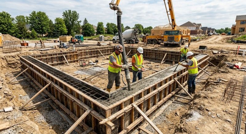 Foundation Wall Pouring in Stewartsville, NJ