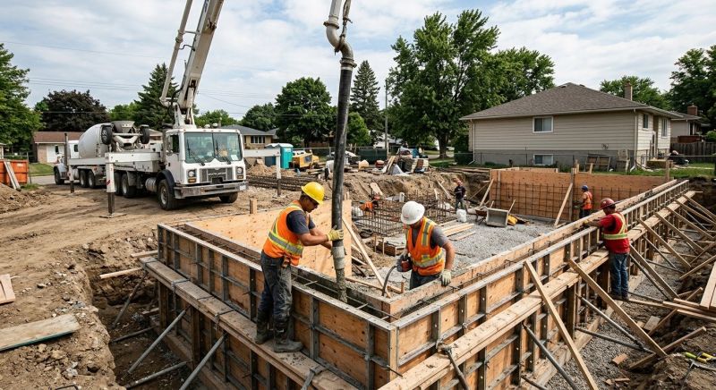 Foundation Wall Pouring in Stewartsville, NJ
