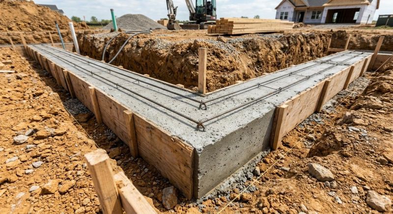 House Footing Construction in Allentown, PA