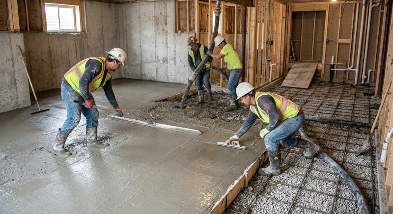 Basement Concrete Installation in Blandon, PA